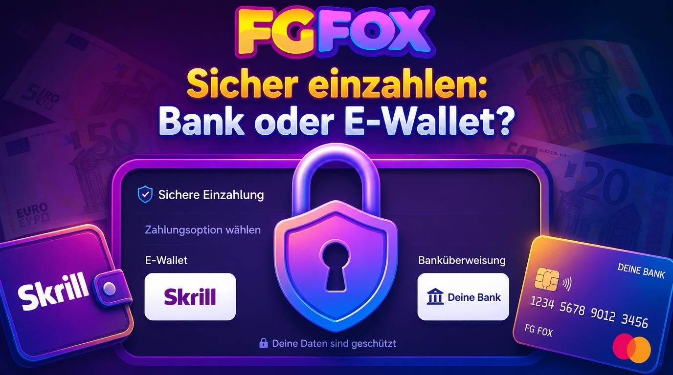 Ein Bildschirm mit Zahlungsoptionen, Schlossicon und Bank- bzw. Wallet-Symbolen