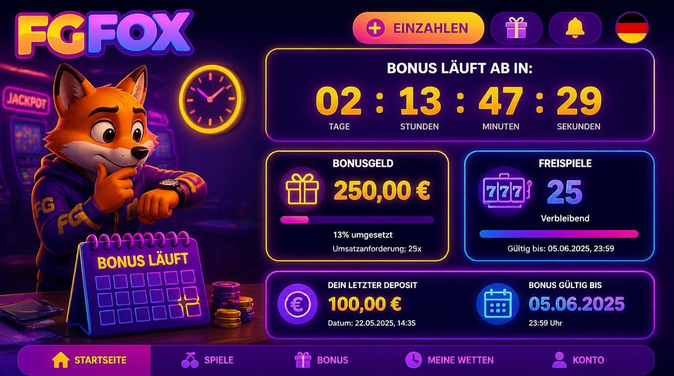 Bonusablauf, Freispiele und Bonusgeld klar visualisiert